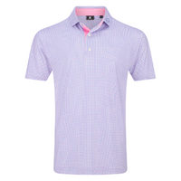FJ Wave Print Men's Polo [WHT/PNK/VIO]