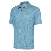 Antigua Backspin Men's Polo - Skylight/Navy