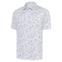 Antigua Grassy Men's Polo - White/Rock Multi