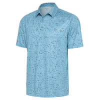 Antigua Grassy Men's Polo - Skylight/Navy Multi