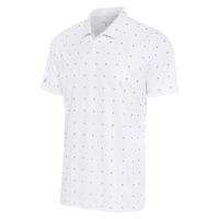 Antigua 19th Hole Men's Polo [WHT/ROY/SKY]
