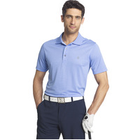 IZOD Solid Grid Polo - Riviera Blue