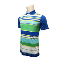 IZOD ENG Stripe Mens Polo - Prince Blue