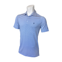 IZOD Greenie Feeder Stripe Polo - Blue Revival