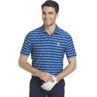 IZOD Space Dye Feed Stripe Polo - Nautiucal Blue