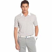 IZOD SS Bump And Run Feeder Stripe Polo - White