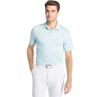 IZOD SS Greenie Feeder Stripe Jersey Polo - Gulf Stream