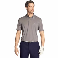 IZOD SS Greenie Stripe Polo - Asphalt