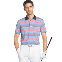 IZOD SS Infinity Auto Stripe Polo - White