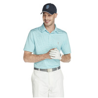 IZOD Caddie Gingham Jacquard Polo - Bachelor Blue