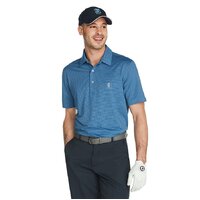 IZOD Caddie Gingham Jacquard Polo - Blue Revival