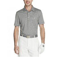 IZOD Caddie Gingham Jacquard Polo - Black