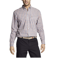 IZOD Plaid Poplin Men's Shirt [Rust]