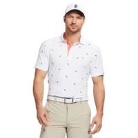 IZOD Swingflex Elite Bird Print Men's Polo [WHITE]