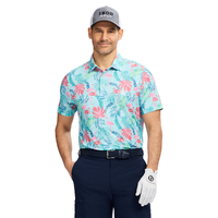  IZOD Golf Large Print Men's Polo [LIMPET SHELL]