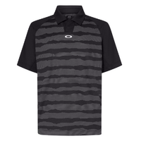 Oakley Wave Length Stripe Polo [BLACKOUT]