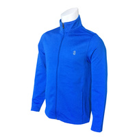 IZOD Long Game Knit Jacket - Strong Blue