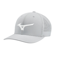 Mizuno Tour Vent Snapback Cap [LT GRY/WHT]
