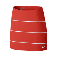 Nike Ladies Tournament Knit Stripe Skort - Crimson