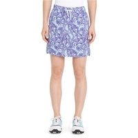 IZOD Ladies Woven Printed Pull on Skort - Clematis Blue
