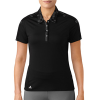 adidas Short Sleeve Ladies Merch Polo - Black