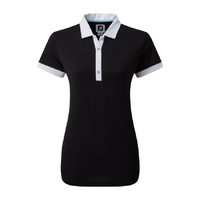 FJ Colour Block Women's Polo [BLACK]