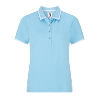 FJ Stretch Pique Solid Women's Polo [BLU/WHT]