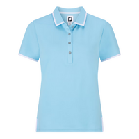 FJ Pique Trim Solid Women's Polo [BLU/WHT]