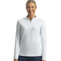 FJ Women's Quarter Zip Long Sleeve Sun Shirt [GLACIAL BLUE]