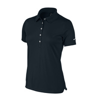 Nike Ladies Tech Pique Polo - Black