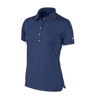 Nike Ladies Tech Pique Polo - Dark Obsidian