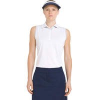 IZOD Sleeveless Heather Ladies Polo - Bright White