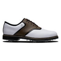 FootJoy Originals Golf Shoes - White/Brown