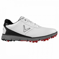 Callaway Balboa TRX Mens Spiked Golf Shoes [White/Black/Red]
