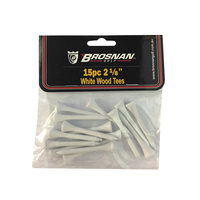 Brosnan White Wood Tees - 2 1/8 Inch (15 Pack)