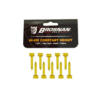 Brosnan HI VIS Yellow Tees - 10 x 1.5inch