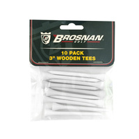 Brosnan 3 Inch Wood Tees 10 Pack - White