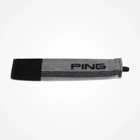 PING Trifold Towel [BLK/GRY]