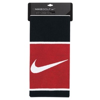 Nike Players Jacquard Golf Towel - Black/Red