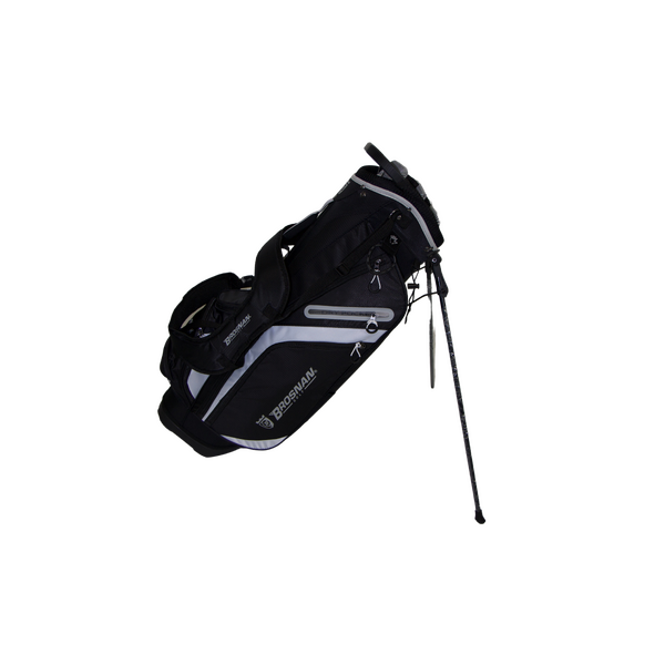 Brosnan Golf Swagman V7 Stand Bag [Black/White]