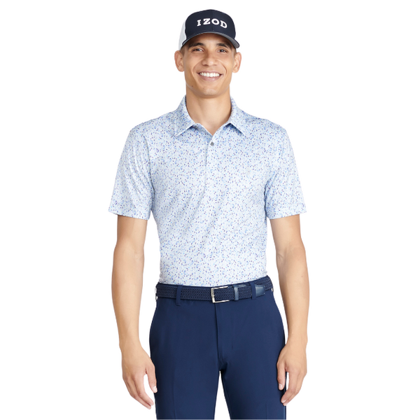 IZOD Microprint Men's Polo [HARBOUR MIST][SIZE: S]