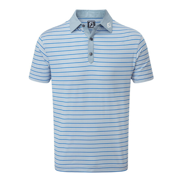 FootJoy Accented Stripe Men's Polo [DOVE GREY]