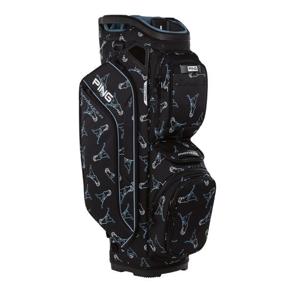 PING Pioneer 244 Cart Bag [BLK/BLU MR PING]