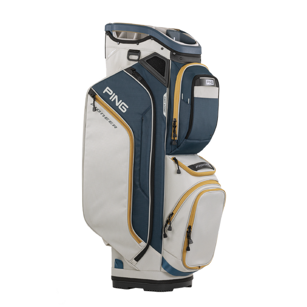 PING Pioneer 244 Cart Bag [NVY/PLAT/GLD]
