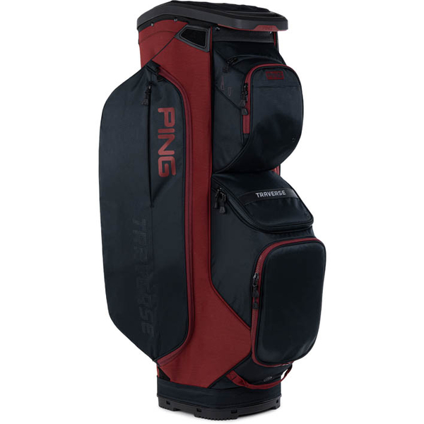 PING Traverse 244 Cart Bag [BLK/HTHR RED]