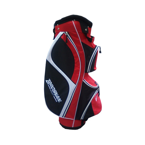 Brosnan Firebird Golf Cart Bag - Black/Red/White