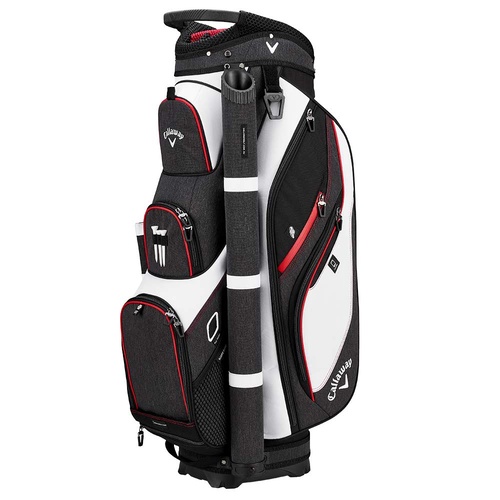 Callaway Forrester Cart Bag WHT BLK RED