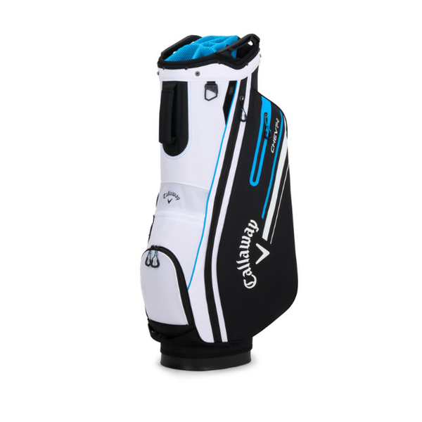 Callaway Chev 14 Cart Bag [WHT/BLK/CYN]