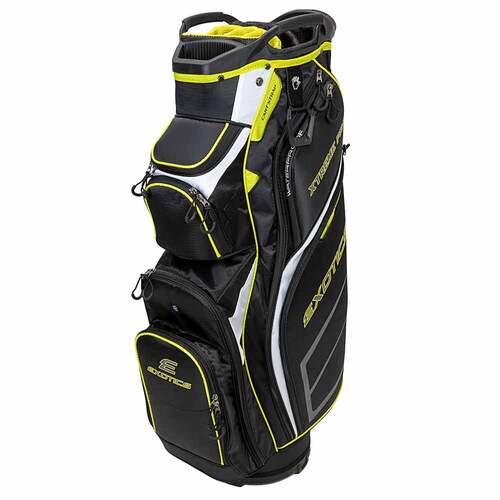 Exotics Xtreme Pro Deluxe Cart Bag [Colour:Black Lime]