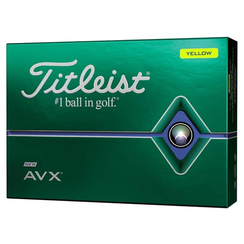 Titleist AVX Yellow 1 Dozen Golf Balls